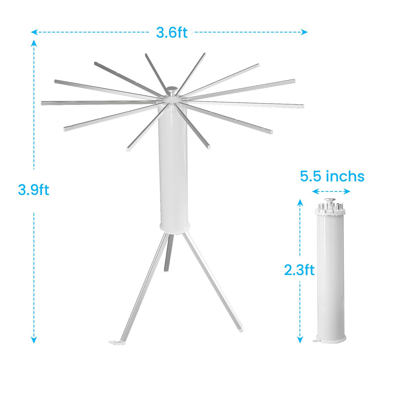 JOOM Tripod Clothes Drying Rack, Garment Rack Portable and Foldable Space Saving Laundry Drying Rack - Drying Rack Clothing