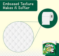 Thumbnail for 3 Ply Toilet Tissue Roll Panda Cuddle Classic Soft Quilted Toilet Rolls- Super Quality Comfort. (7 Pack of 9Rolls / 63 Rolls)