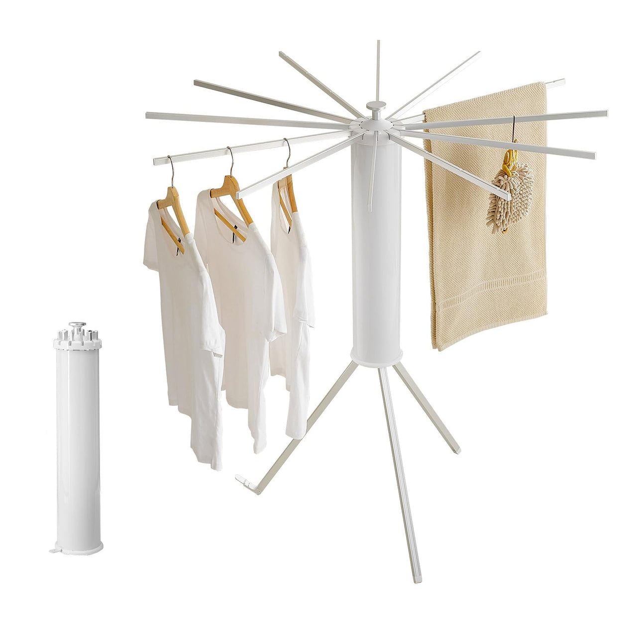 JOOM Tripod Clothes Drying Rack, Garment Rack Portable and Foldable Space Saving Laundry Drying Rack - Drying Rack Clothing