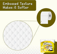 Thumbnail for 3 Ply Toilet Tissue Roll Panda Cuddle Classic Soft Quilted Toilet Rolls- Super Quality Comfort. (7 Pack of 9Rolls / 63 Rolls)