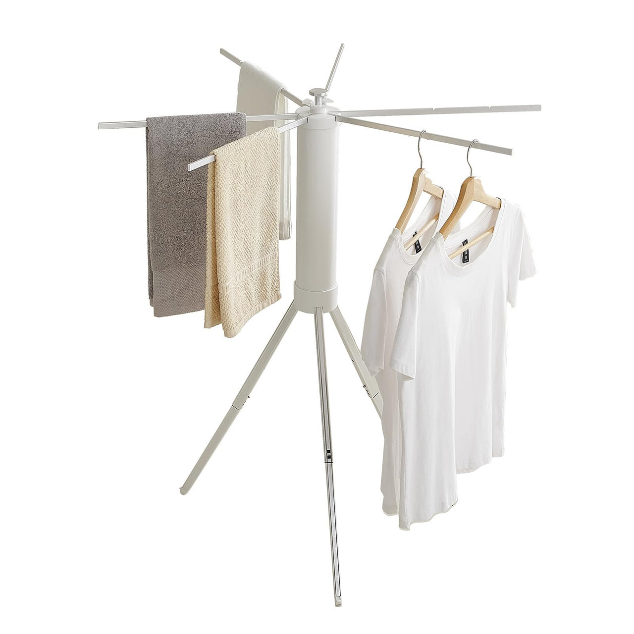 JOOM Tripod Clothes Drying Rack, Garment Rack Portable and Foldable Space Saving Laundry Drying Rack - Drying Rack Clothing