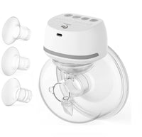 Thumbnail for Bellababy Breast Pump,Portable Wireless Wearable Breast Pump,Rechargeable Hands Free Breast Pump Electric with 4 Modes & 6 Levels (White-2 Pack-24mm)