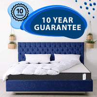 Thumbnail for FurnitureFul King Size Mattresses Memory Foam - Hybrid Coil Spring 5ft Mattress 150 x 200 cm - 7.5 Inch Deep Quilted Sprung Breathable Orthopedic Hypoallergenic Gel