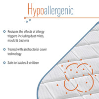 Thumbnail for Memory Foam King Size Mattresses - Hybrid Coil Spring 5ft Matress 150 x 200 cm - 8 Inch Deep Quilted Sprung Breathable Orthopedic Hypoallergenic Cool Blue Gel