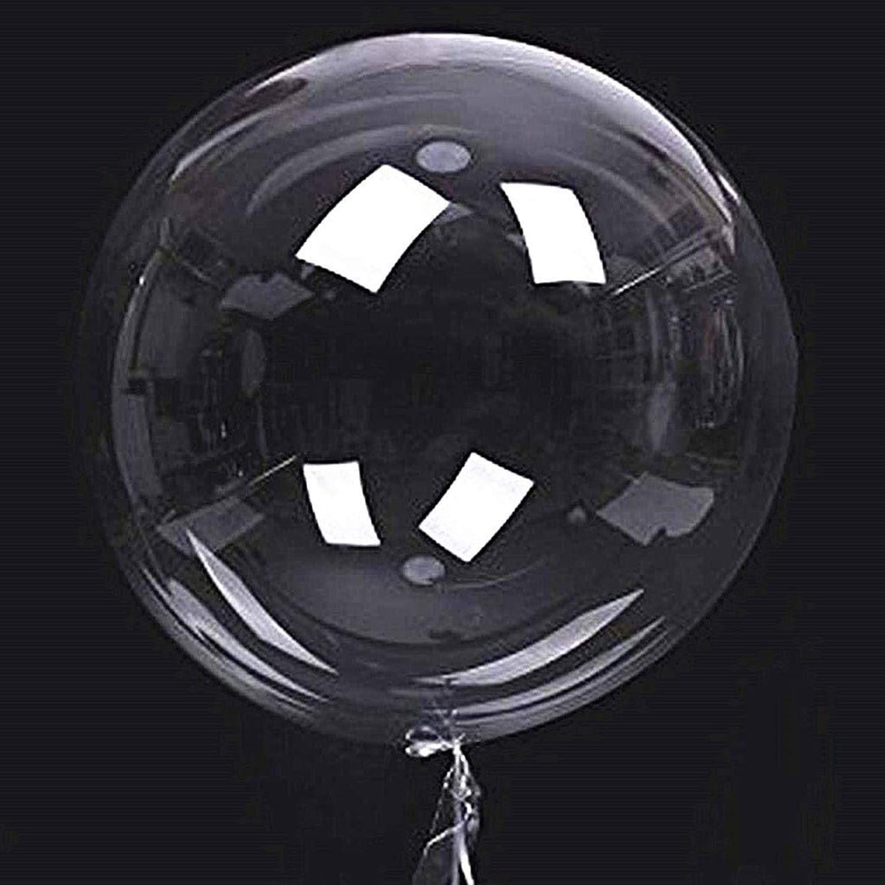 Bobo Balloons 25 Packs, 24 Inch Helium Style Transparent Bubble Bobo Balloons for LED Light Up Balloons, Gifts for Christmas,Wedding,Birthday Party Decorations (LED String Not Included) (25 PCS)