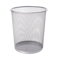 Thumbnail for KEPLIN Round Trash Can - Black Non-slip Mesh Bin, Stylish & Sturdy Metal Waste Paper Bin for Home, Bedroom, Office, Bathroom, Living Room & Kitchen - Indoor Garbage Bin with Sleek Design