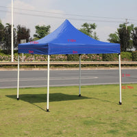 Thumbnail for Portable Pop Up Gazebo Tent with Large Base,Heavy Duty Pop Up Gazebo,Perfect for Business Events,Camping, Festivals, Backyard Events And More,Blue,3X3m