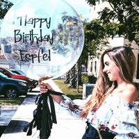 Thumbnail for Bobo Balloons 25 Packs, 24 Inch Helium Style Transparent Bubble Bobo Balloons for LED Light Up Balloons, Gifts for Christmas,Wedding,Birthday Party Decorations (LED String Not Included) (25 PCS)