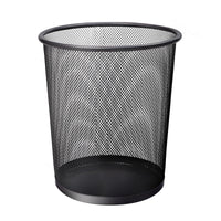 Thumbnail for KEPLIN Round Trash Can - Black Non-slip Mesh Bin, Stylish & Sturdy Metal Waste Paper Bin for Home, Bedroom, Office, Bathroom, Living Room & Kitchen - Indoor Garbage Bin with Sleek Design