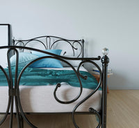 Thumbnail for FurnitureFul Grace Metal Bed Frame - Single, Small Double, & Double - Elegant Design with Ample Underbed Storage