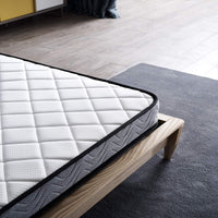 Thumbnail for FurnitureFul King Size Mattresses Memory Foam - Hybrid Coil Spring 5ft Matress 150 x 200 cm - 8.5 Inch Deep Quilted Sprung Breathable Orthopedic Hypoallergenic Cool Blue Gel - Grey Border